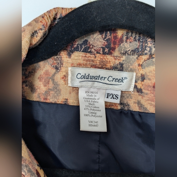 Coldwater Creek Jacket Antique Paradox Print Blazer - Picture 2 of 7